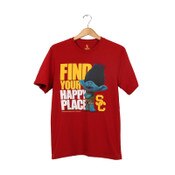 USC Trojans Men's 289C Cardinal Happy Place Branch Trolls T-Shirt